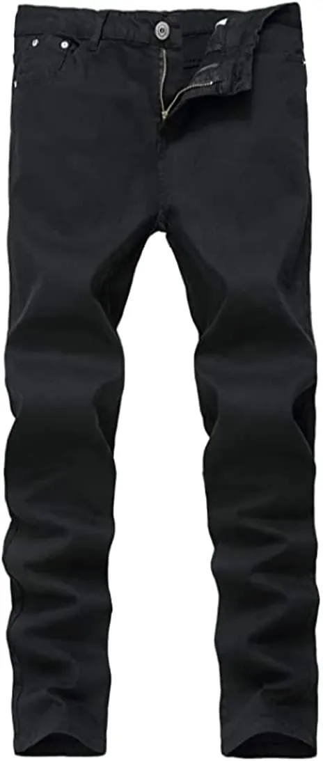 Men's Royal Blue Stretchy Slim Fit Jeans Denim Pants