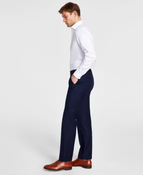 Michael Kors Mens Classic fit Dress Pants 44 / 32 Blue Solid Stretch
