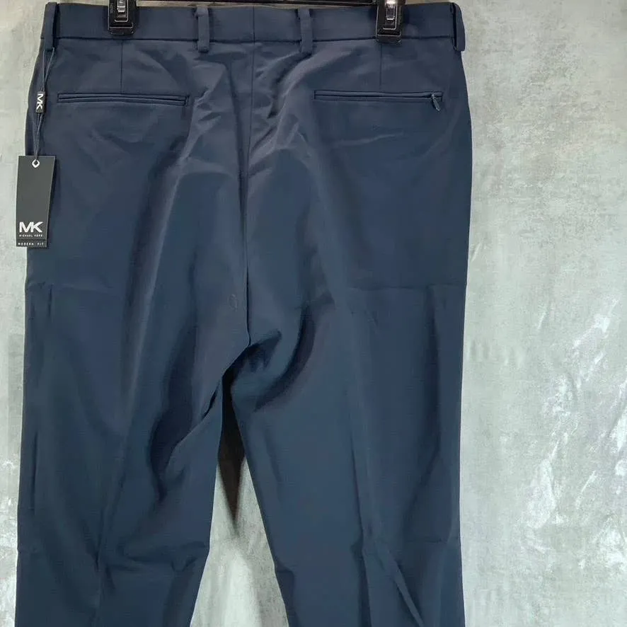MICHAEL KORS Men's Navy Solid Modern-Fit Dress Pants SZ 34X32