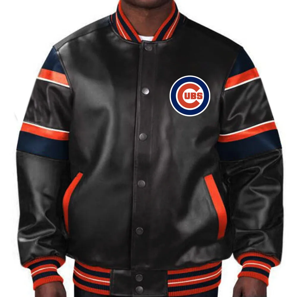 MLB Chicago Cubs Leather Jacket For Men and Women