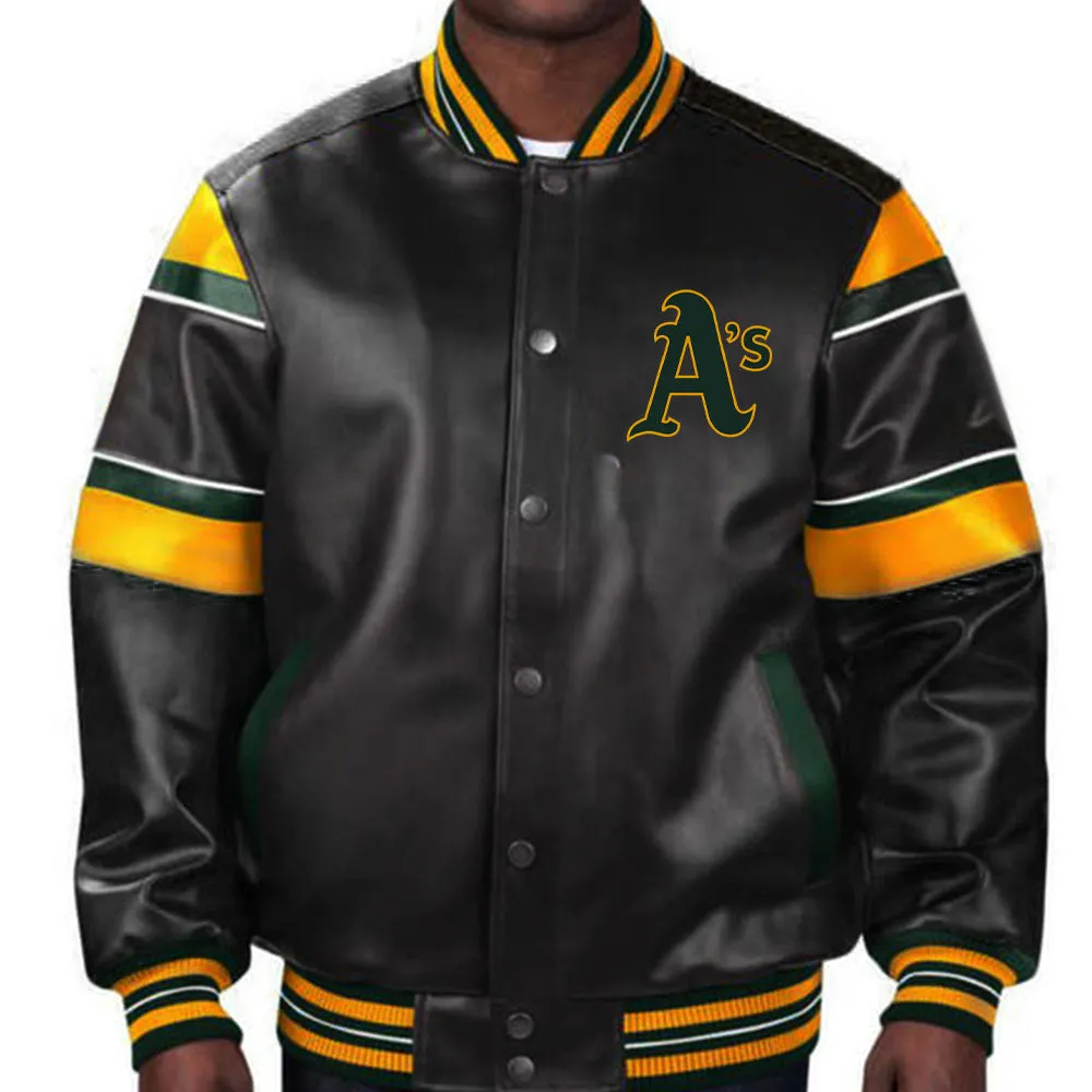 MLB Oakland Athletics Leather Jacket