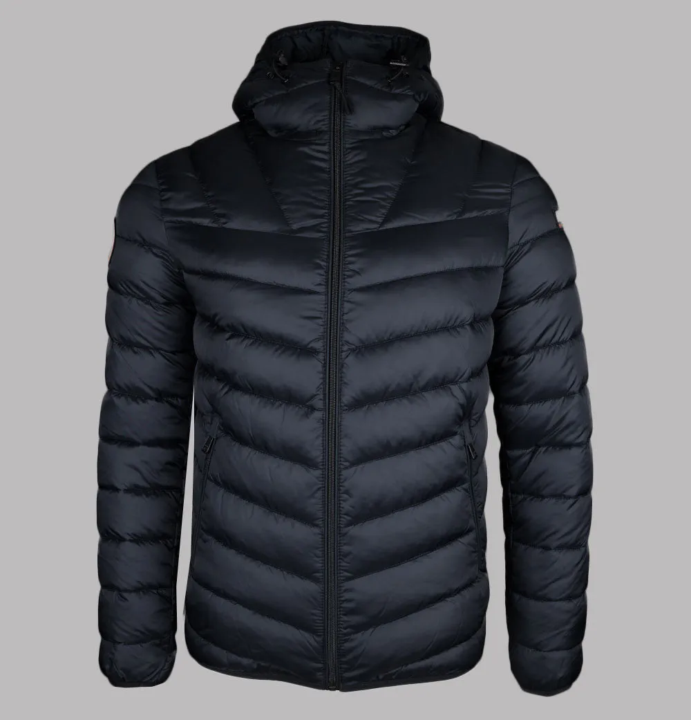 Napapijri Aerons 3 Hooded Quilted Jacket Black