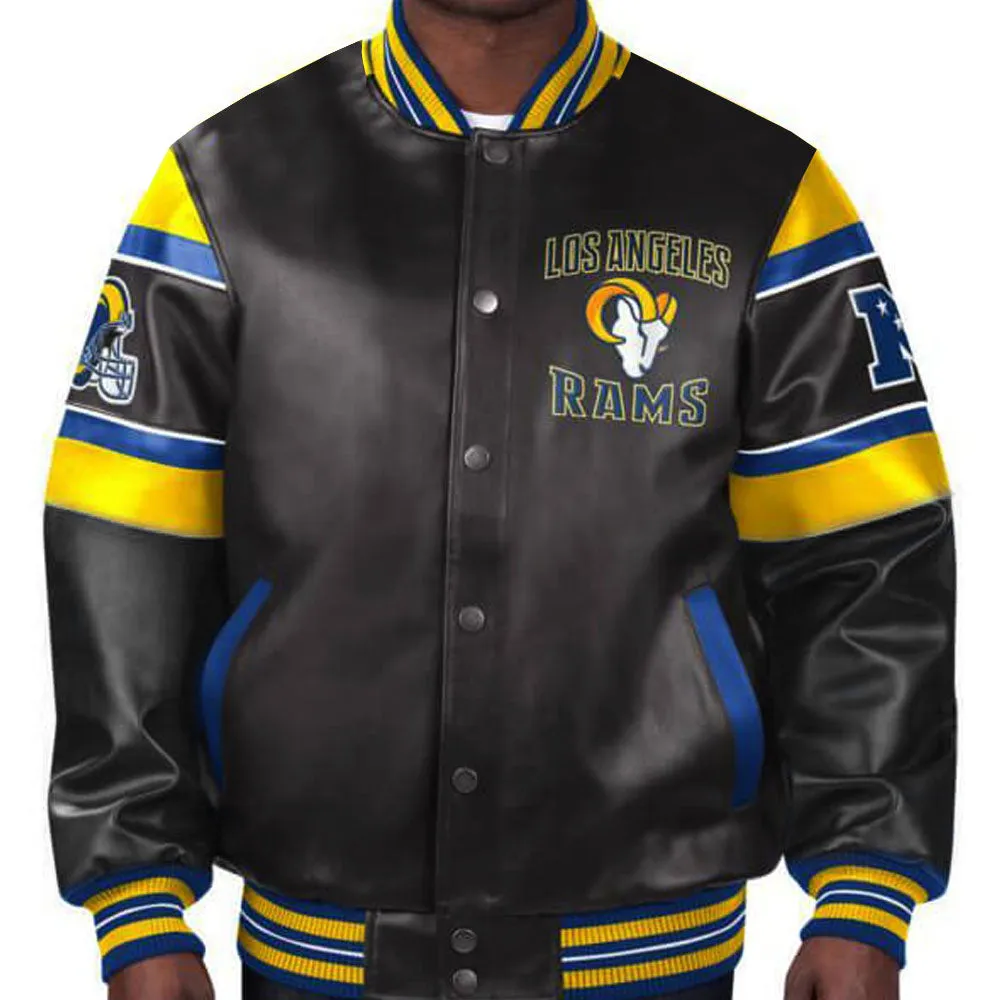 NFL Los Angeles Rams Leather Jacket For Men and Women
