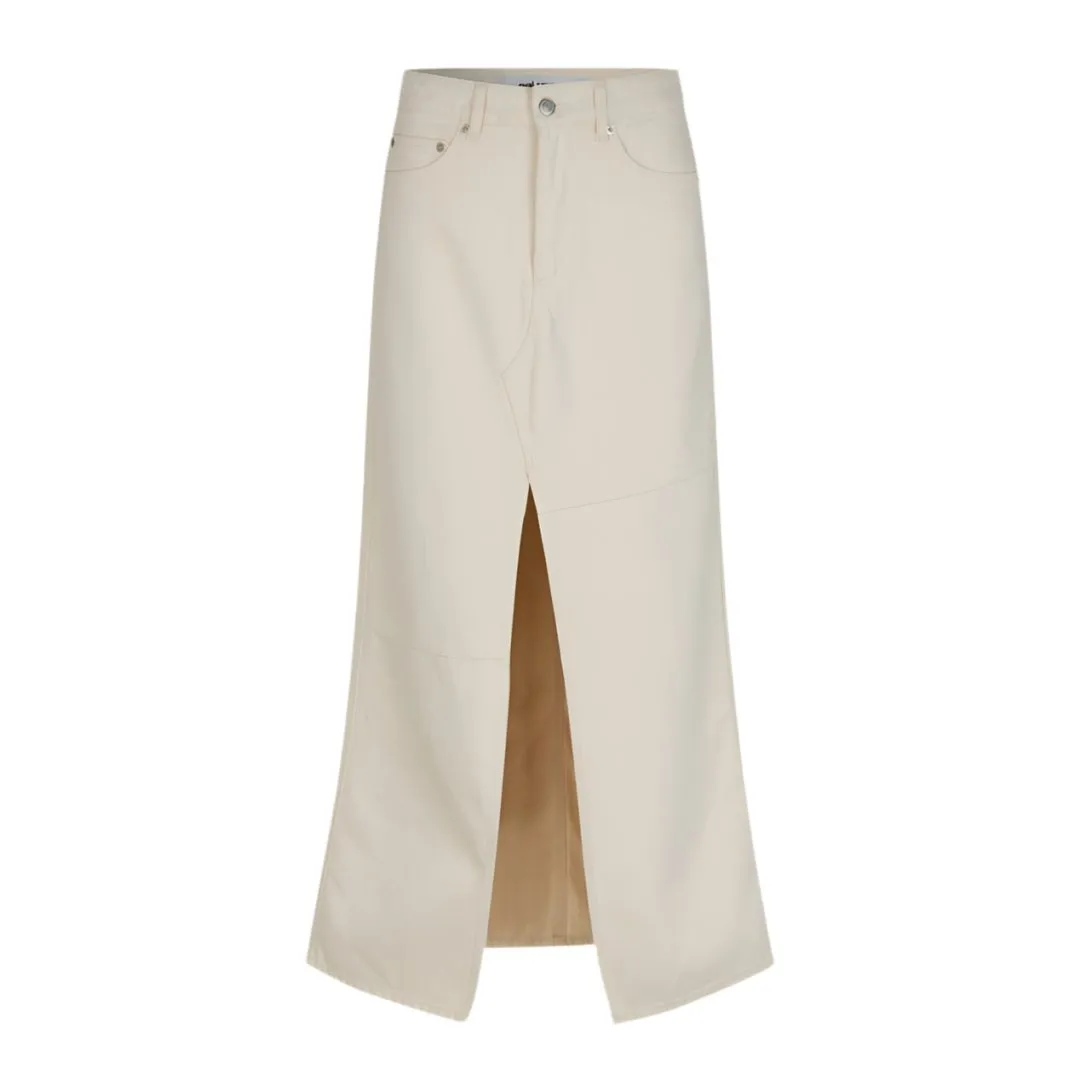 oval square Wonder Maxi Skirt Off white