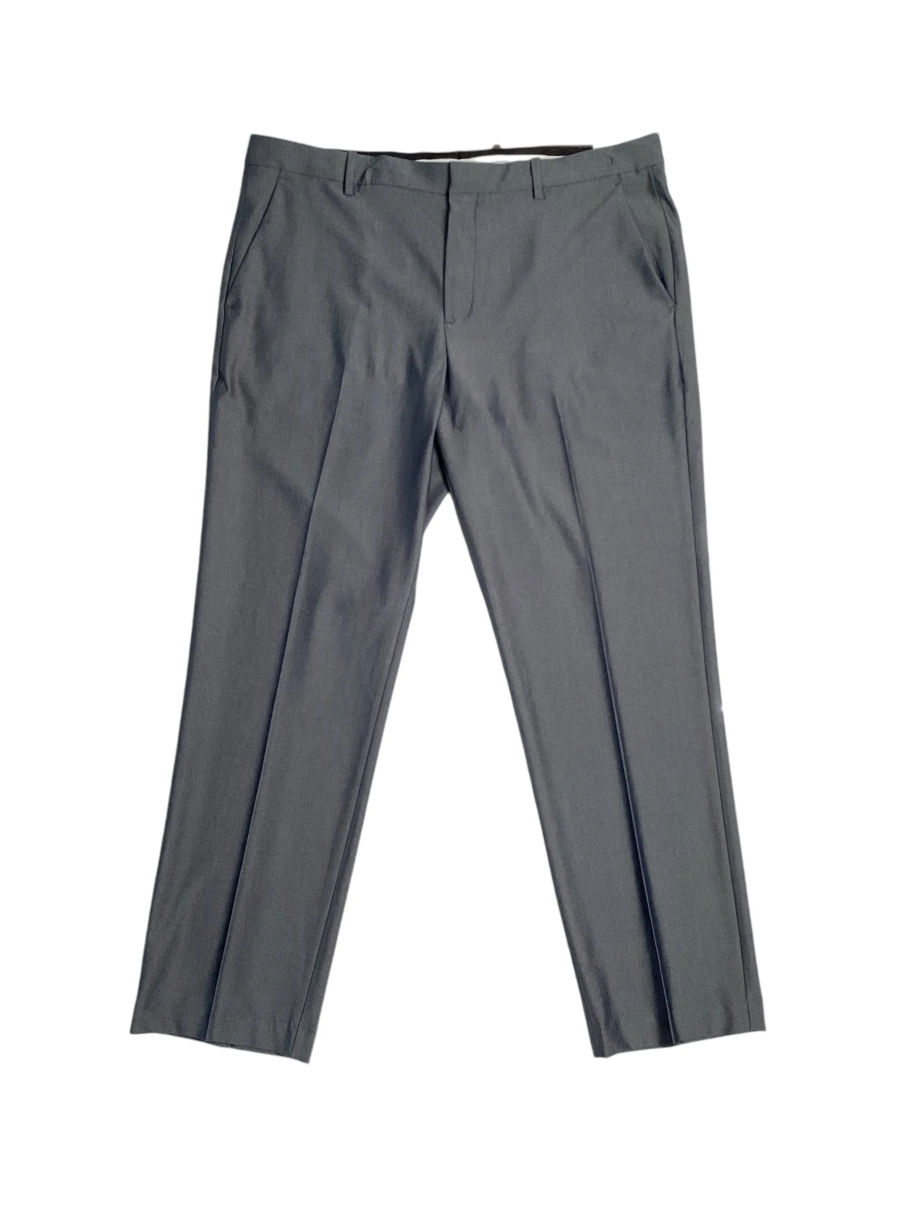Perry Ellis Portfolio Mens Modern Fit Check Suit Dress Pants Med Grey 30 x 29