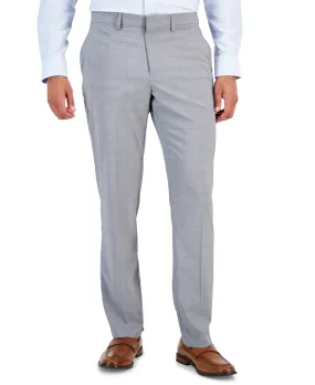 Perry Ellis Portfolio Men's Slim Fit Stretch Dress Pants Grey 30 x 30