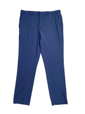 Perry Ellis Portfolio Mens Slim Fit Windowpane Suit Dress Pants Blue  36 x 32
