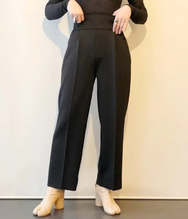 PHEENY/AMUNZEN HIGH WAIST TAPERED PANTS(BLACK)