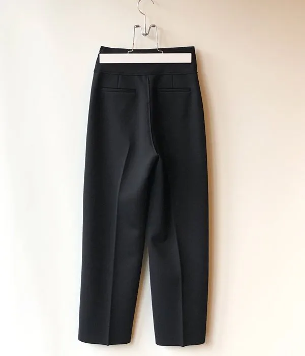 PHEENY/AMUNZEN HIGH WAIST TAPERED PANTS(BLACK)