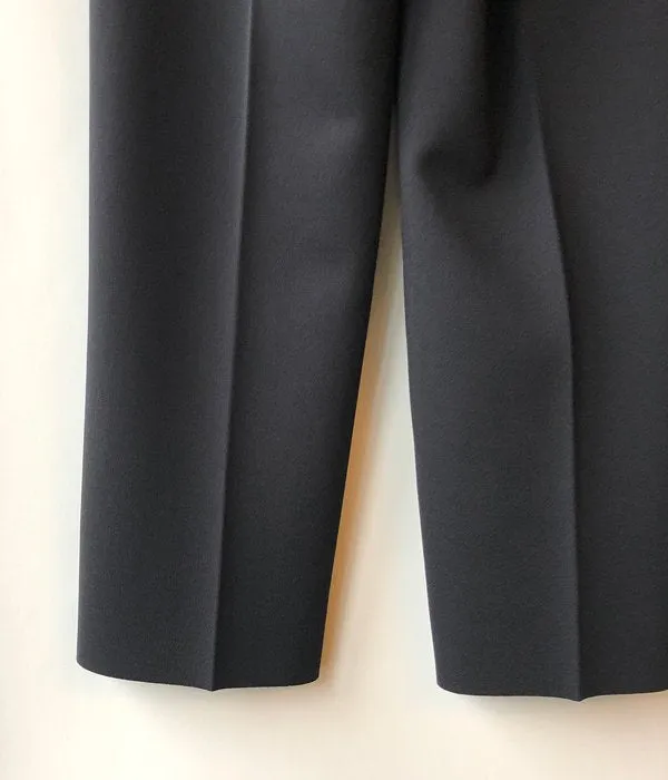 PHEENY/AMUNZEN HIGH WAIST TAPERED PANTS(BLACK)