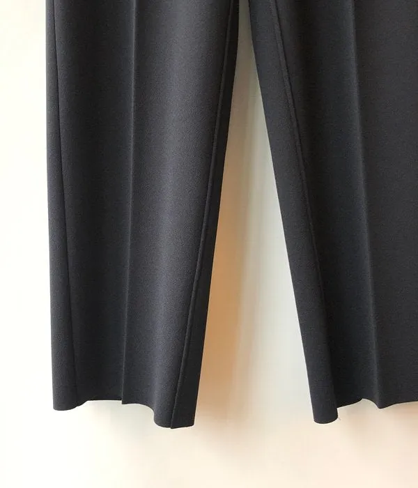 PHEENY/AMUNZEN HIGH WAIST TAPERED PANTS(BLACK)