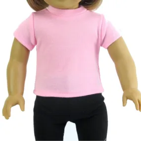 Pink T-Shirt for 18-inch Dolls