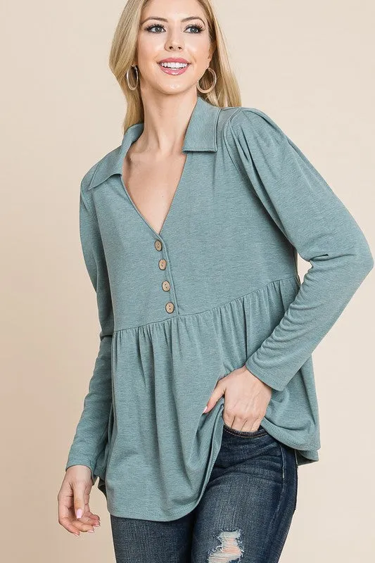 Plus Size Babydoll Tunic
