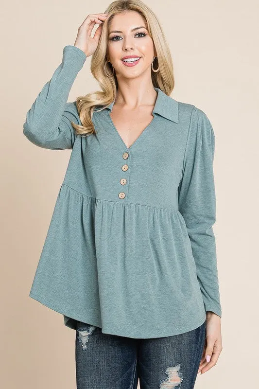 Plus Size Babydoll Tunic