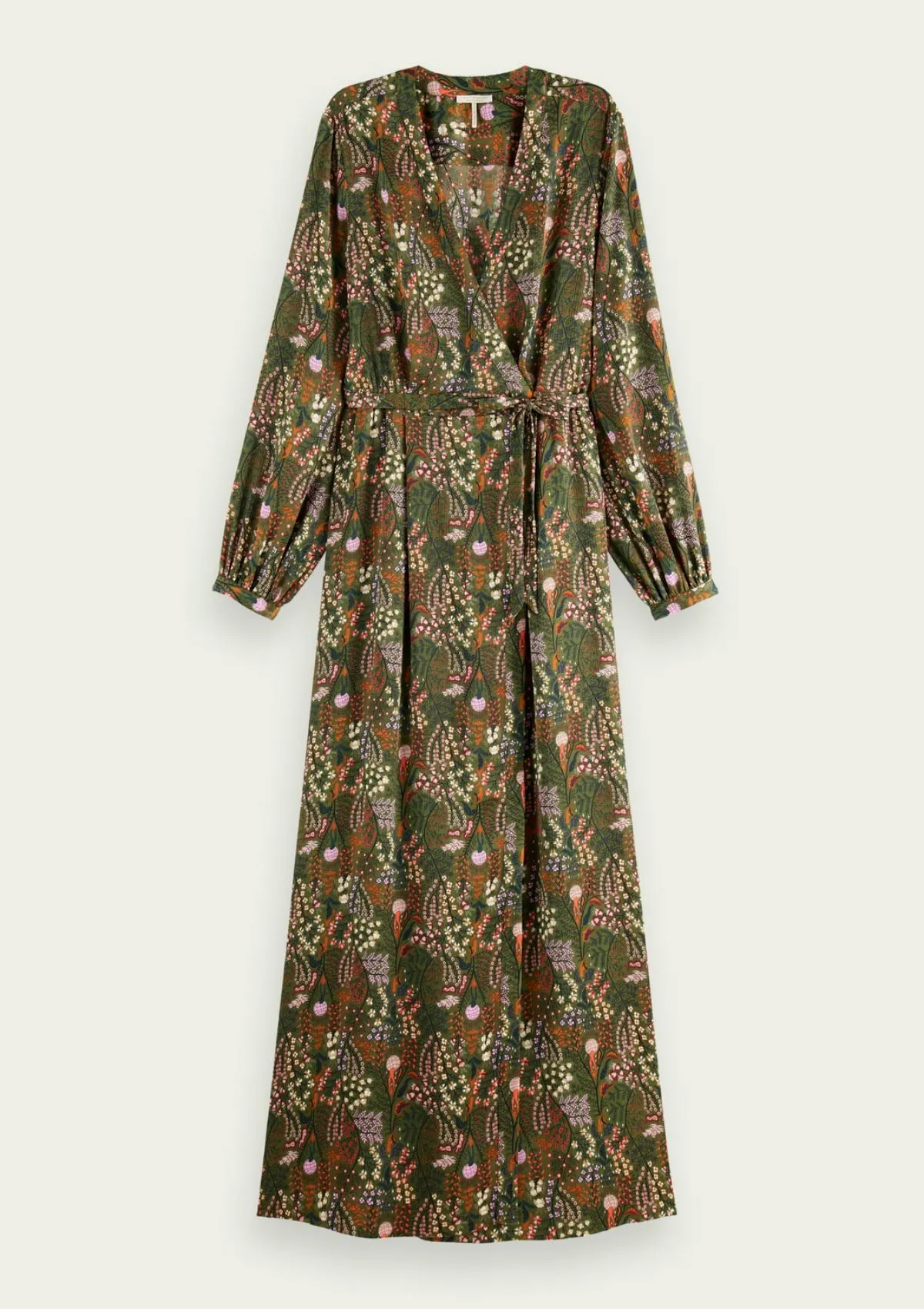 Printed Wrap-over Maxi Dress | Scotch & Soda