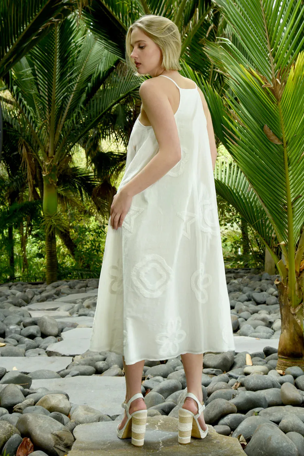 Race To The Top Dress - White