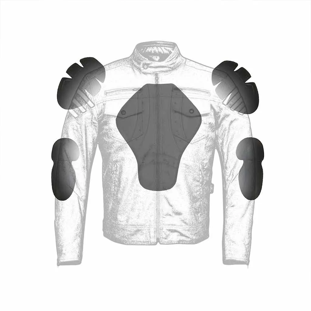 RIDERACT® Cotton Waxed Motorcycle Jacket Avista Biker Jacket