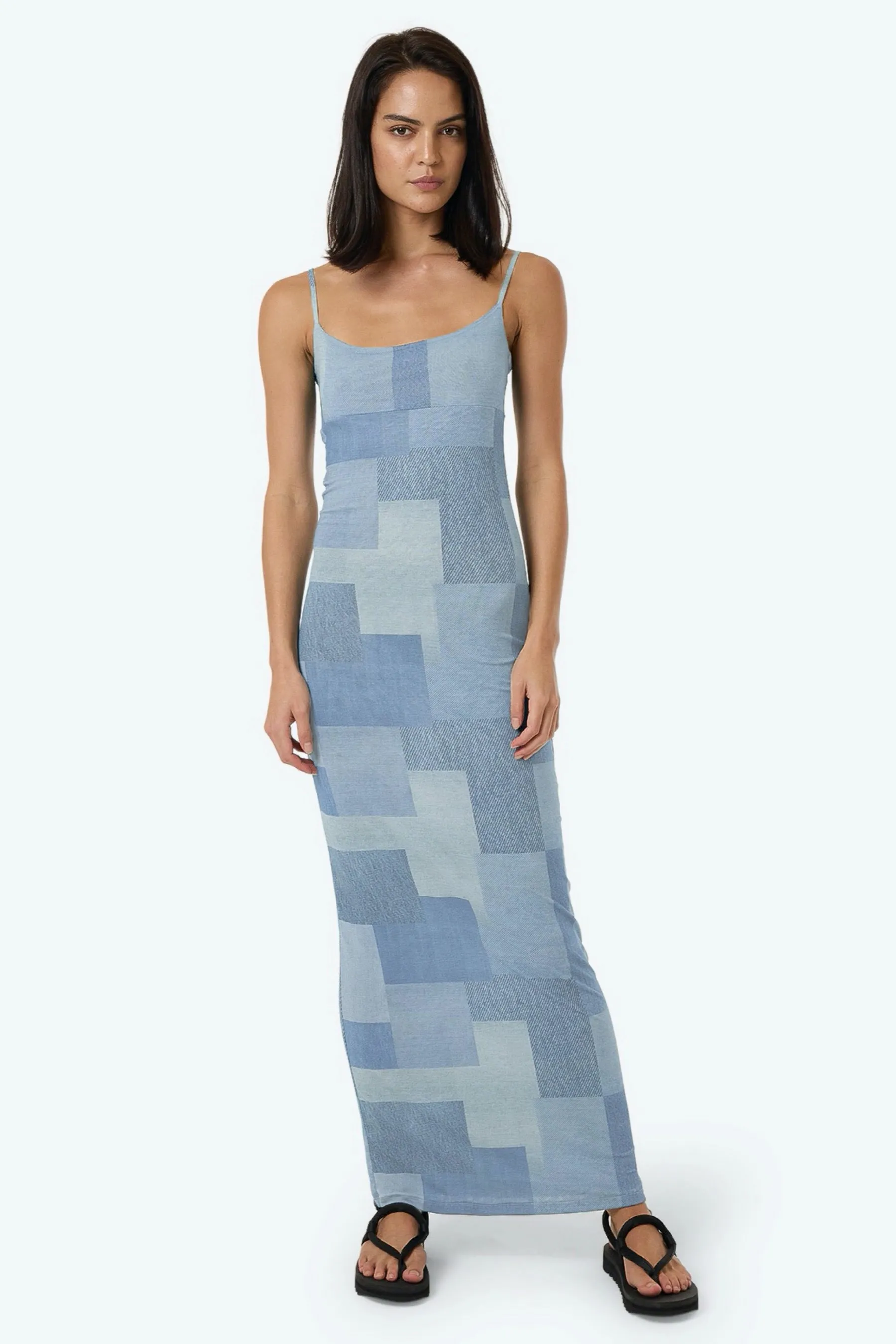 Shades Of Indigo Mesh Dress