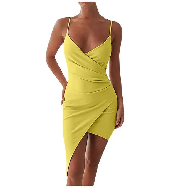 Sleeveless Wrap Dress