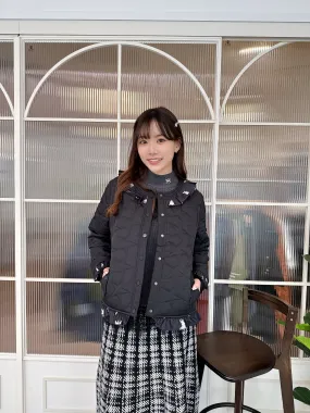 SP0051 SP Stars Quilted Bunny Ruffle Jacket