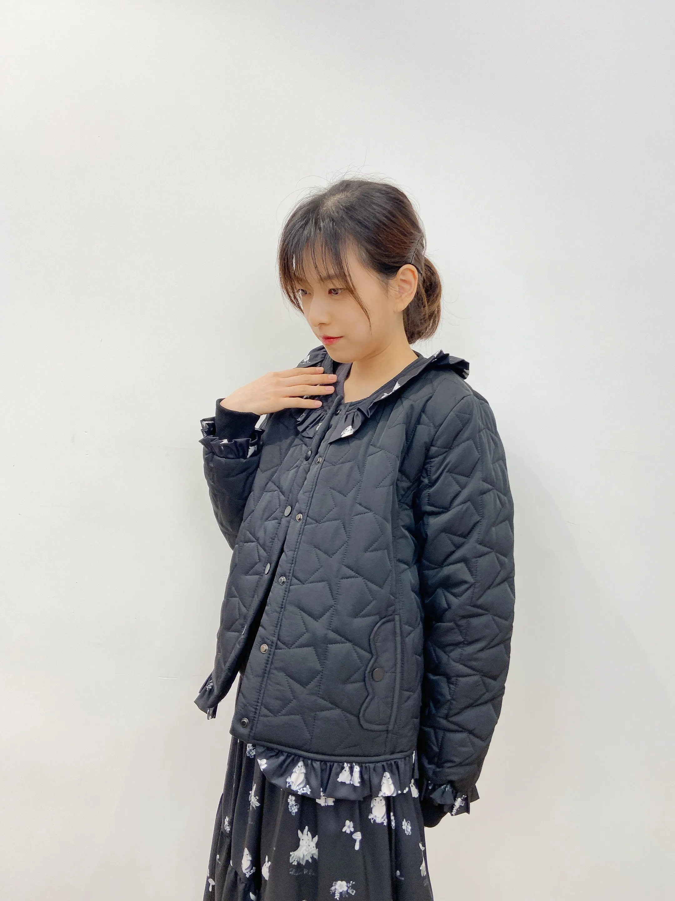 SP0051 SP Stars Quilted Bunny Ruffle Jacket