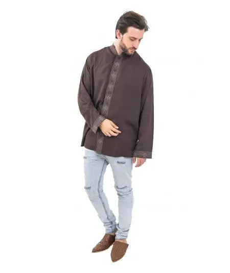 Traditional tunic-Light Brown