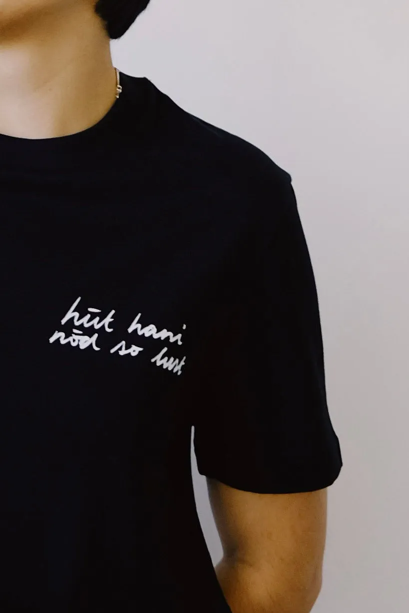 unisex t-shirt - hüt hani nöd so lust - black