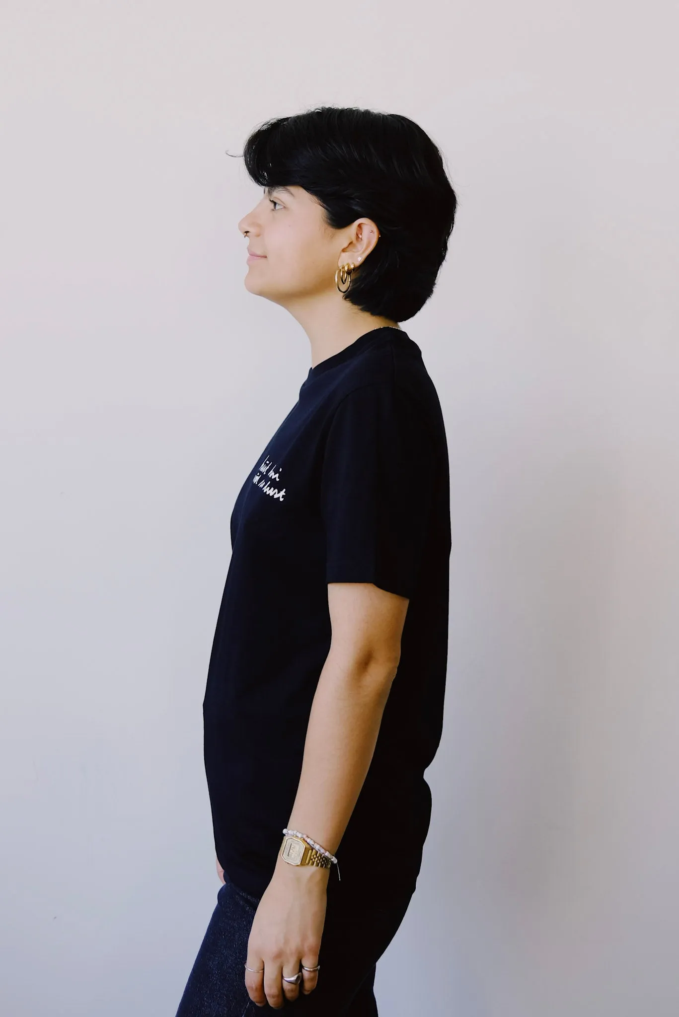 unisex t-shirt - hüt hani nöd so lust - black
