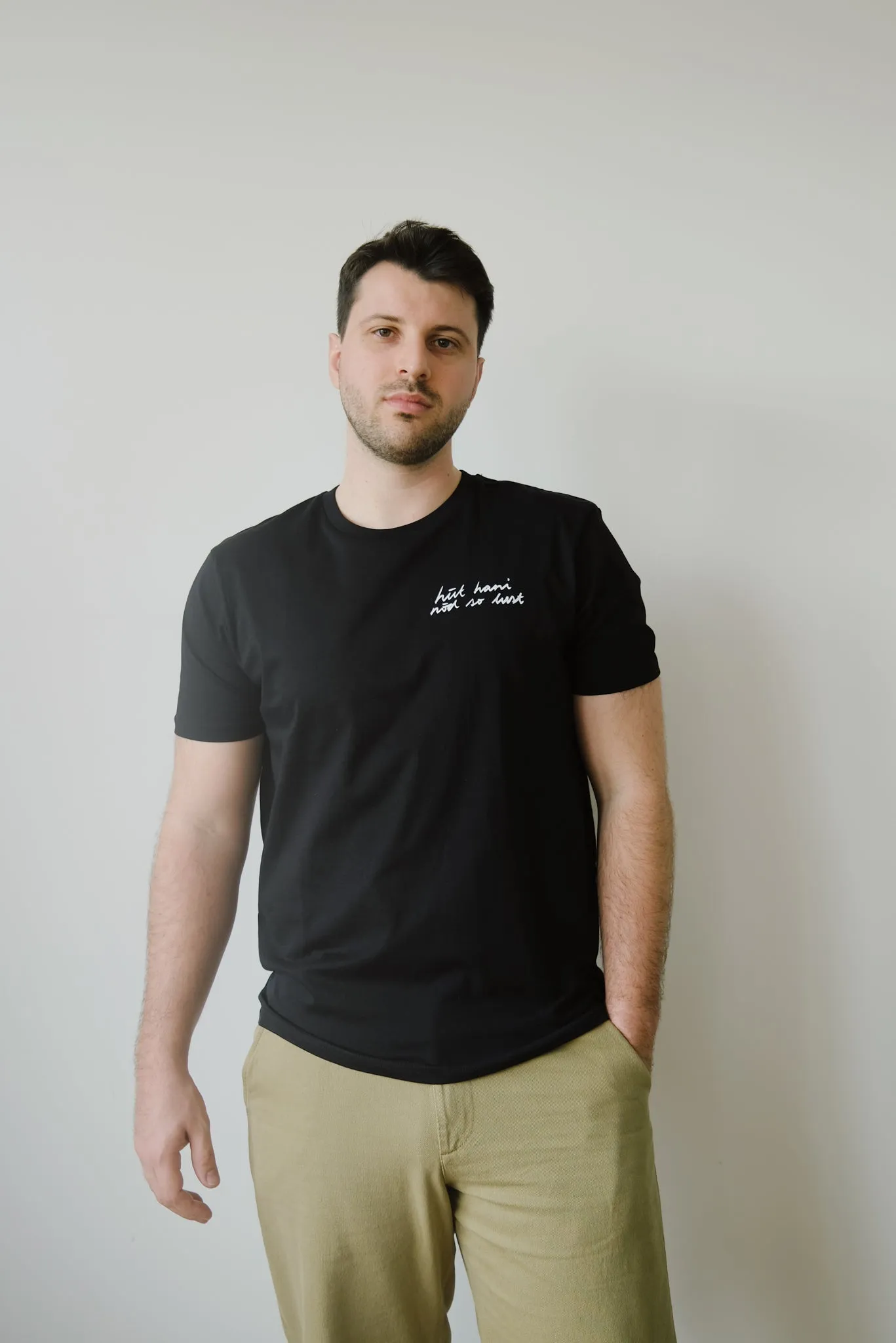 unisex t-shirt - hüt hani nöd so lust - black