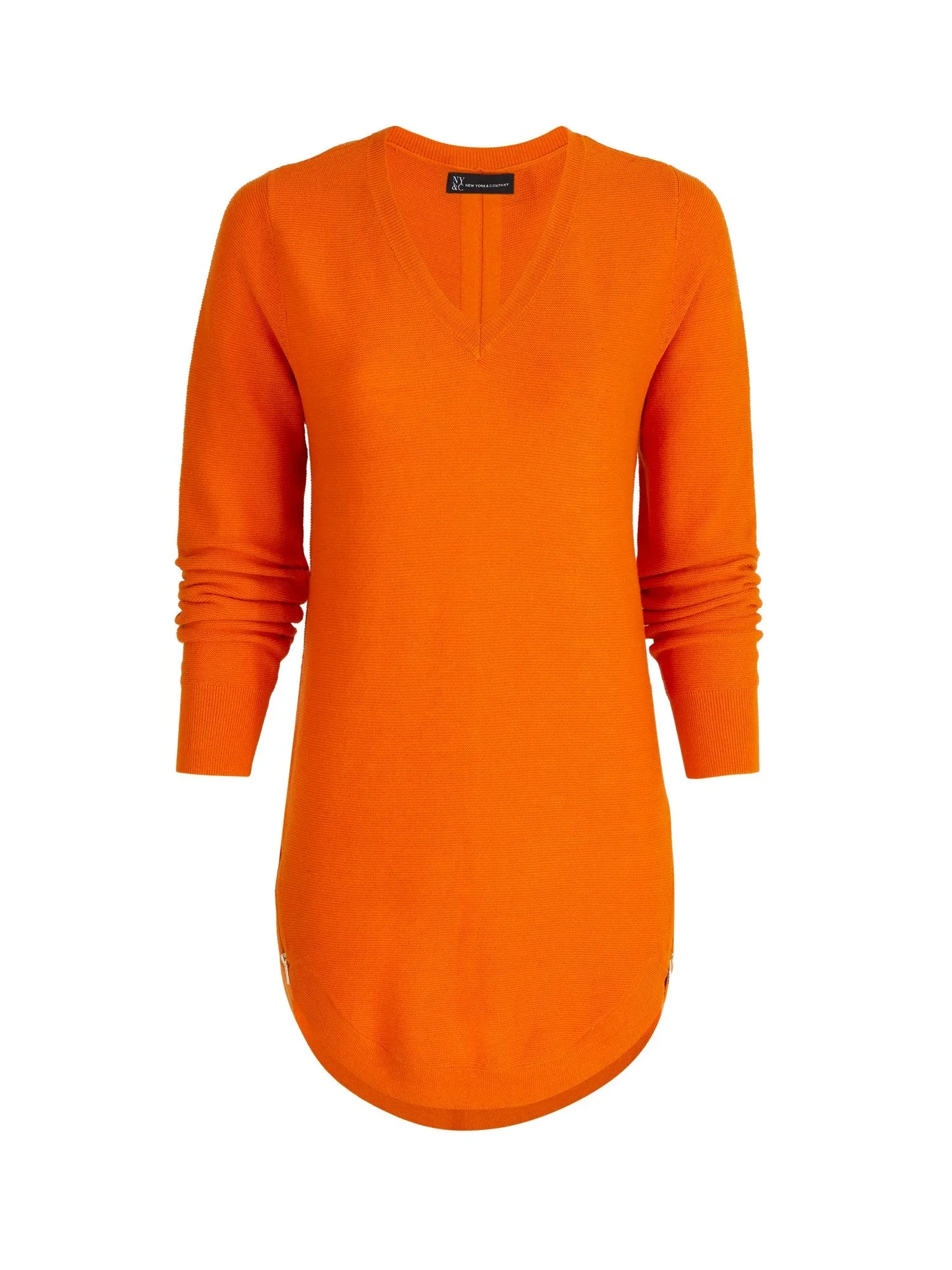 V-Neck Side-Zip Tunic