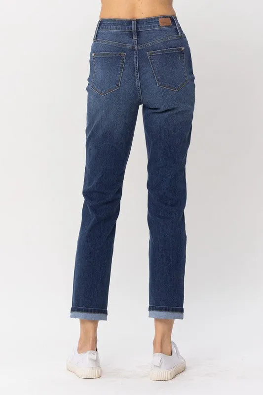 Veronica Judy Blue High Waist Boyfriend Jeans