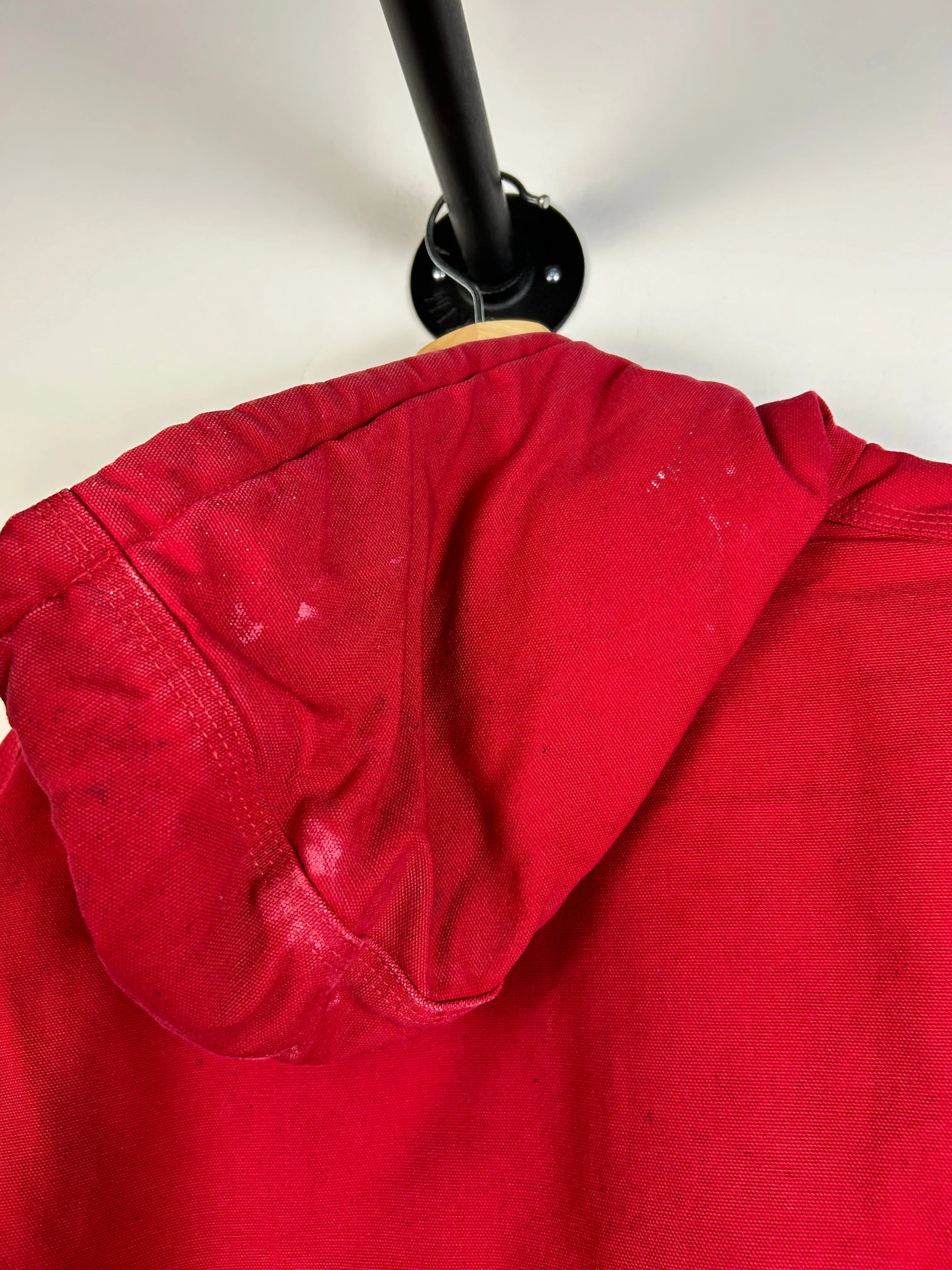 Vintage Carhartt Active Red Hooded Jacket J140
