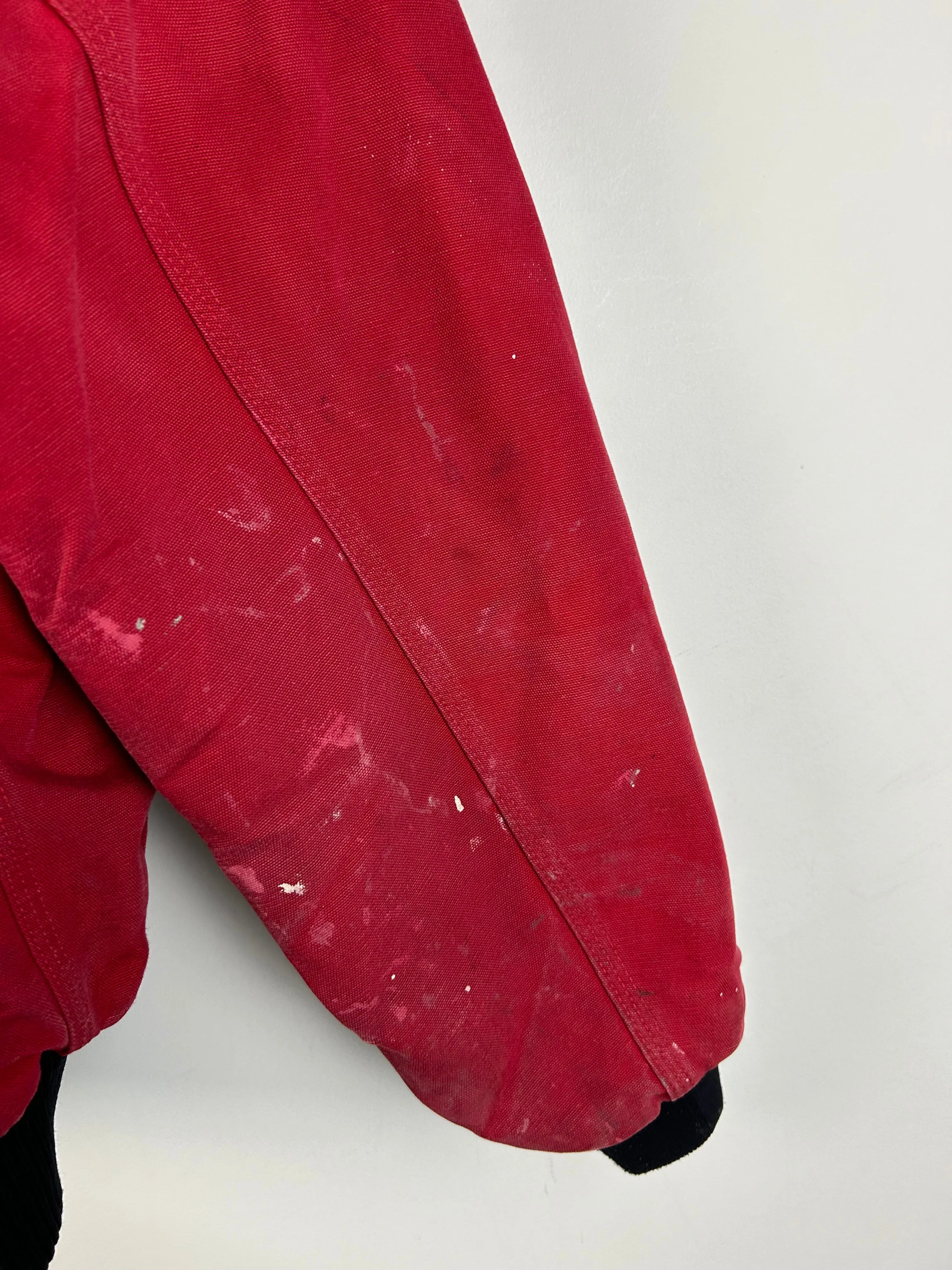Vintage Carhartt Active Red Hooded Jacket J140