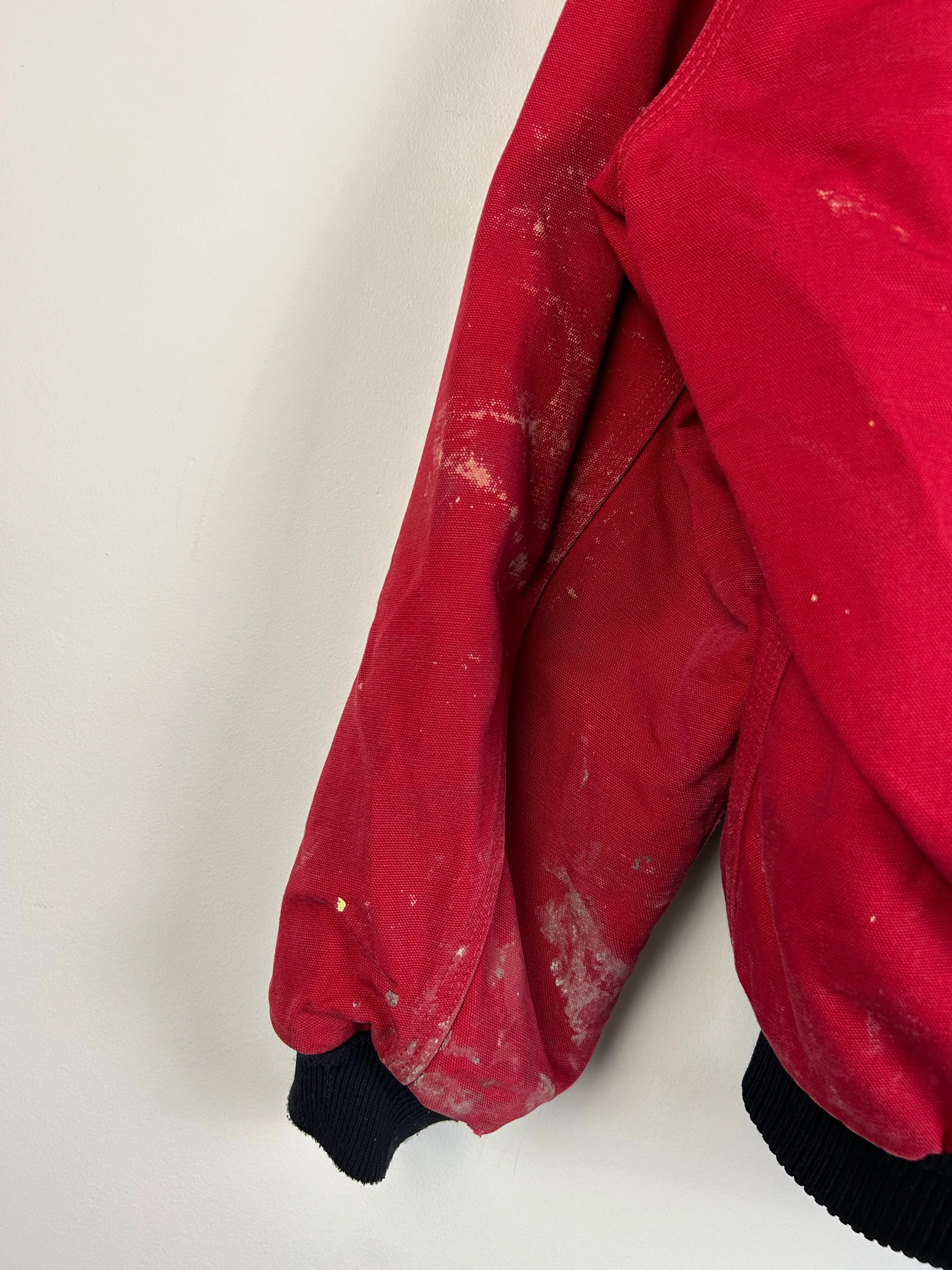 Vintage Carhartt Active Red Hooded Jacket J140