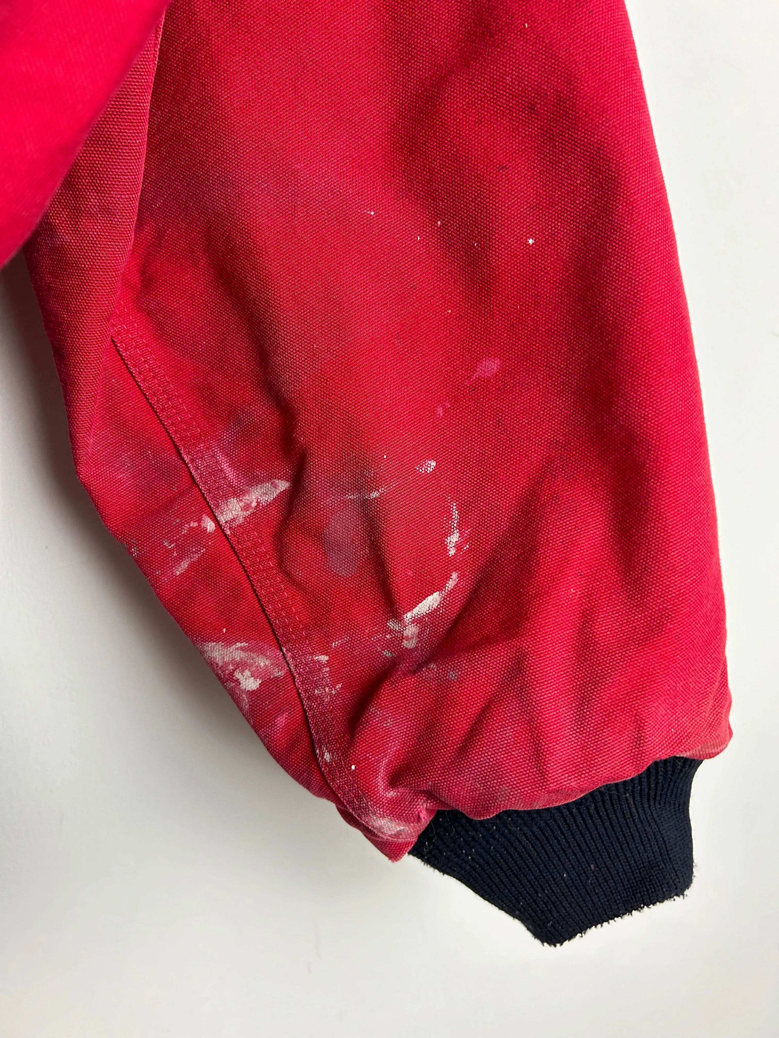 Vintage Carhartt Active Red Hooded Jacket J140