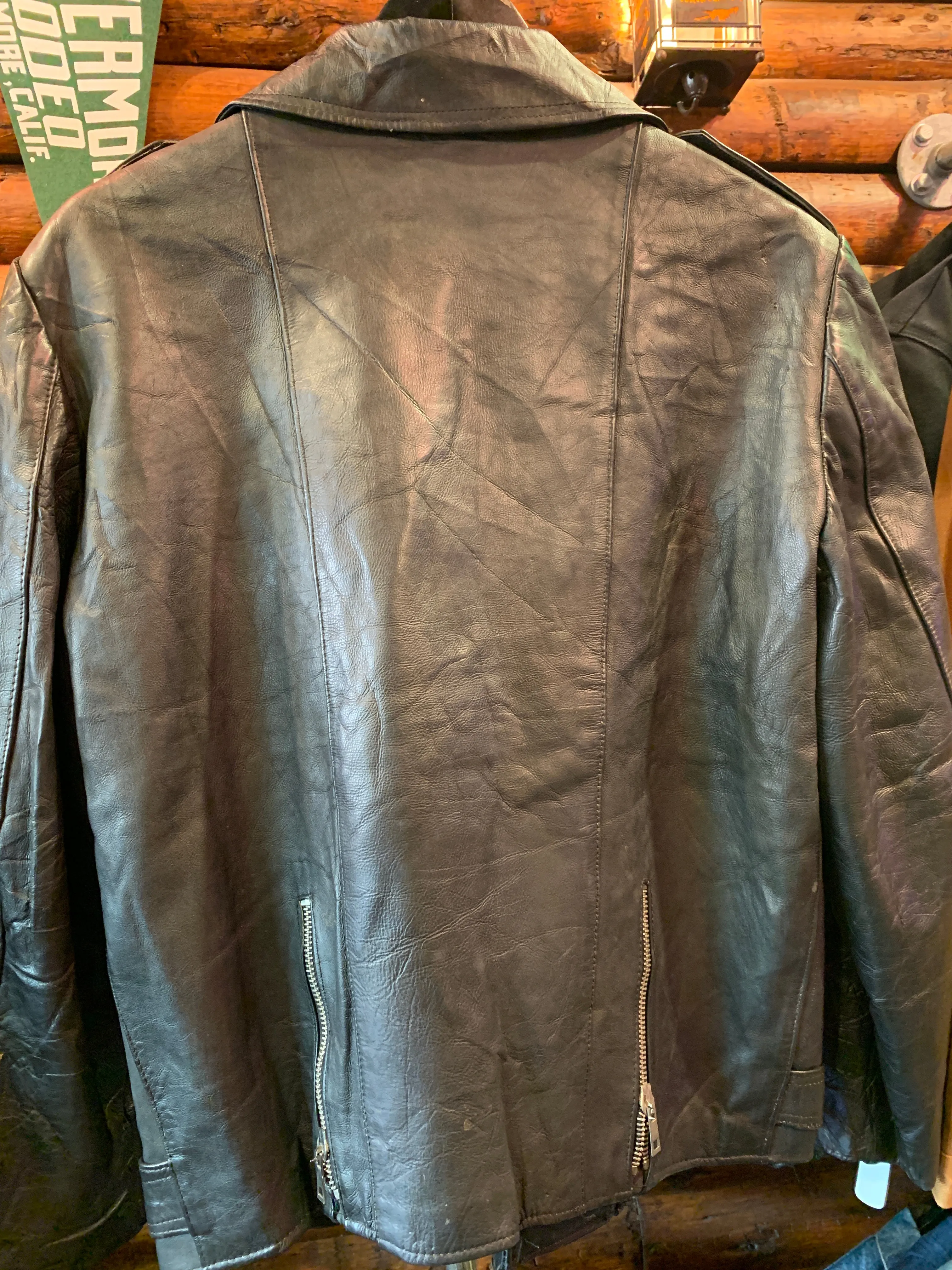 Vintage Euro Biker Jacket 3, Medium