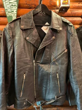 Vintage Euro Biker Jacket 3, Medium