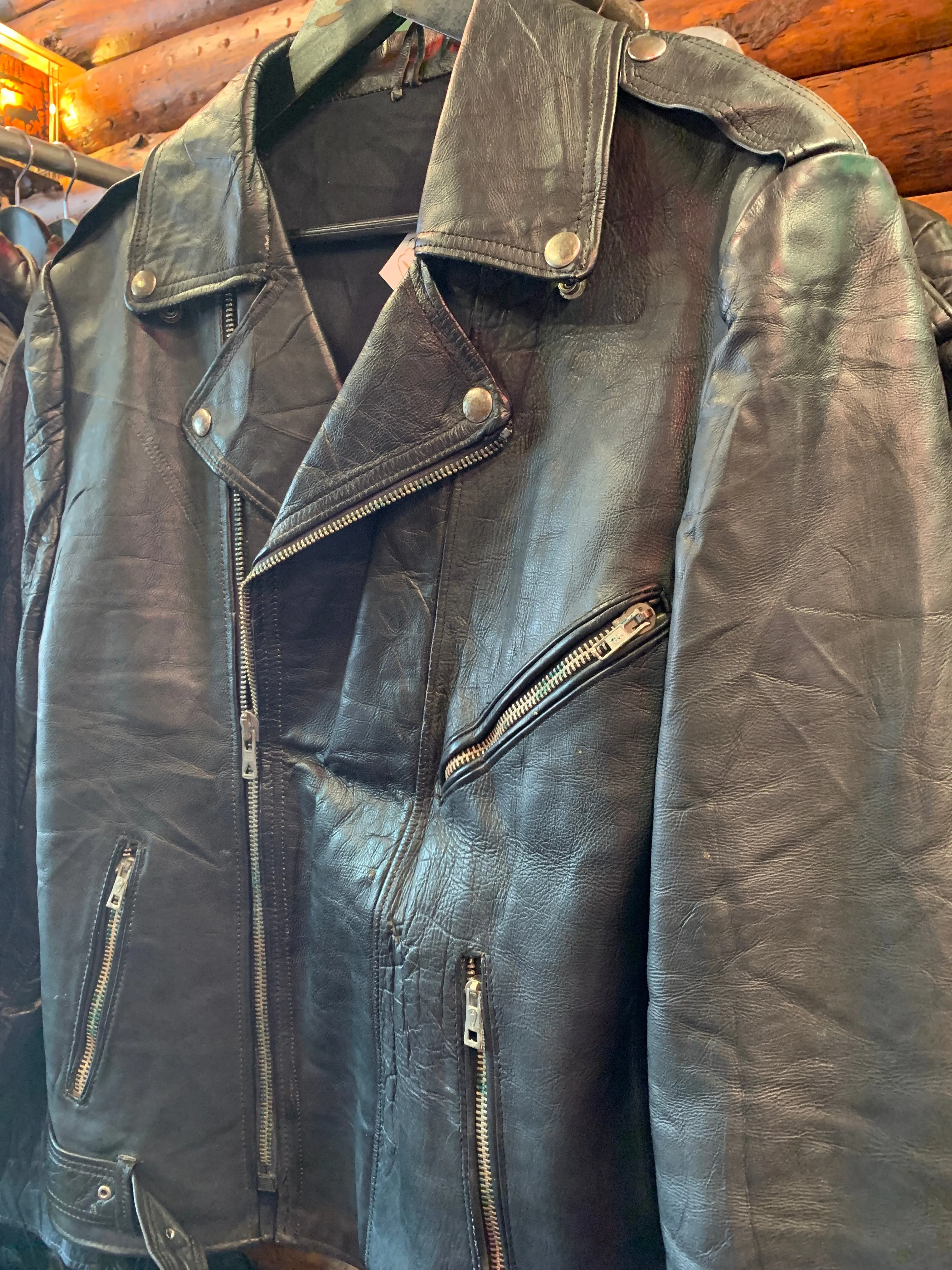 Vintage Euro Biker Jacket 3, Medium