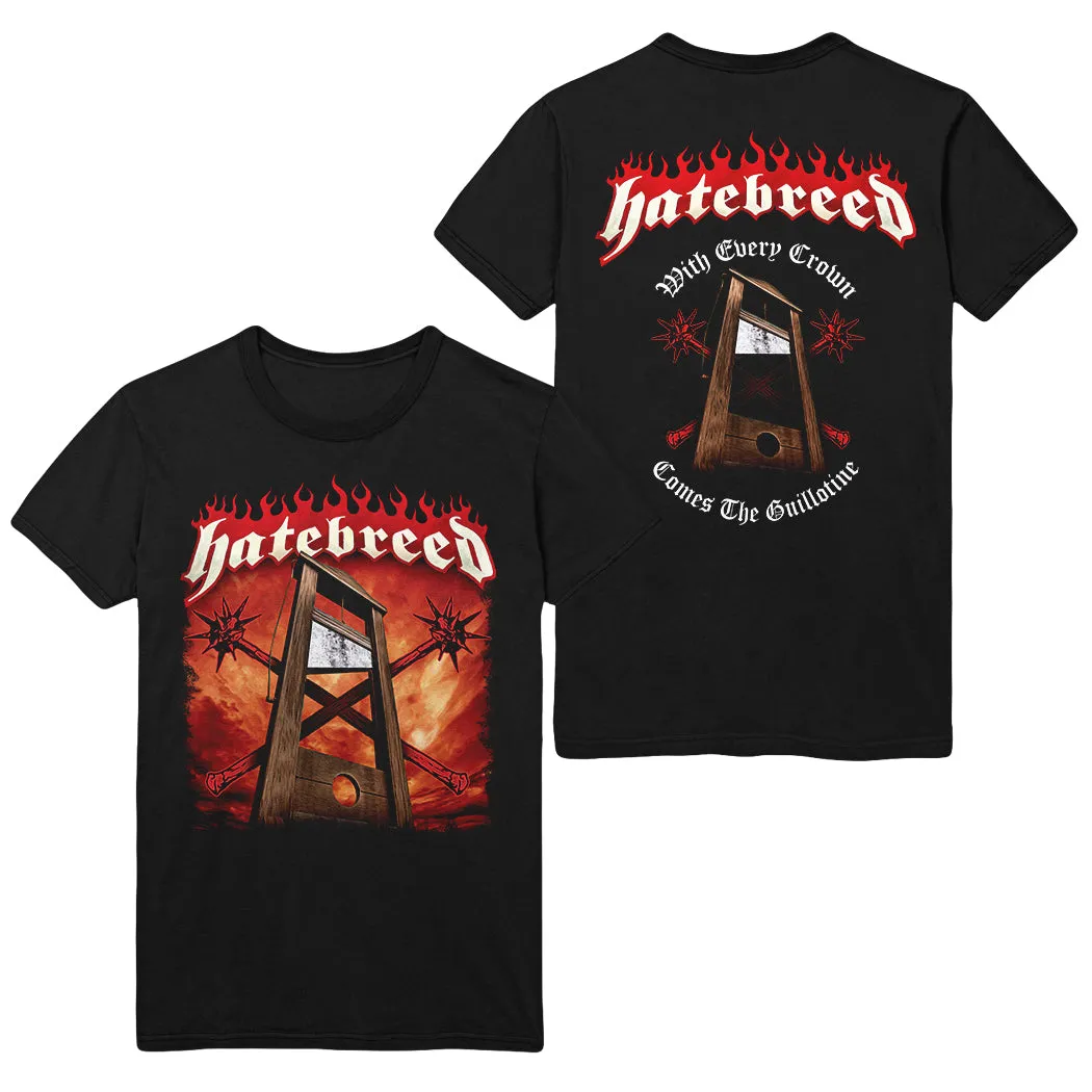 With Every Crown Comes The Guillotine Black Tee
