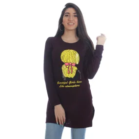 Women Autumn Winter Long Sleeve Tunic Blouse – Free Size -5856