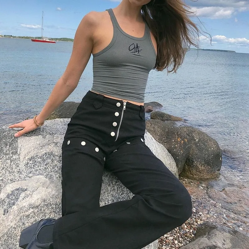 Women's Autumn Casual High Waist Solid Flare Pants