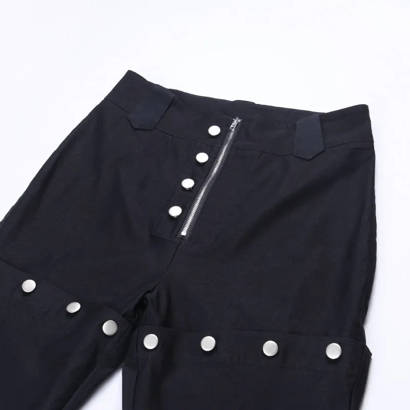 Women's Autumn Casual High Waist Solid Flare Pants