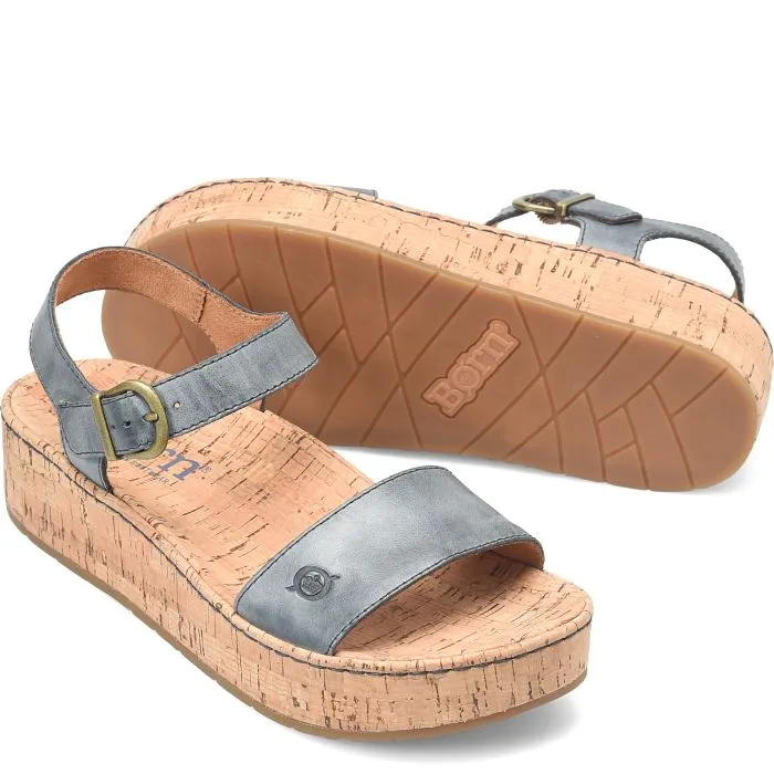 Women's Born Sari Sandal Color: Navy Oceano (Blue)