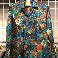 Women's  Button Up Shirt w/Cowgirl Patch and Embroidery