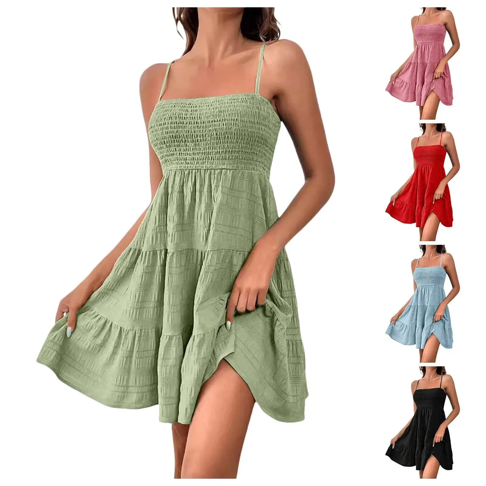 Women's Evening Wrap Corset Mini Dress - Sleeveless Summer Beach Coverup