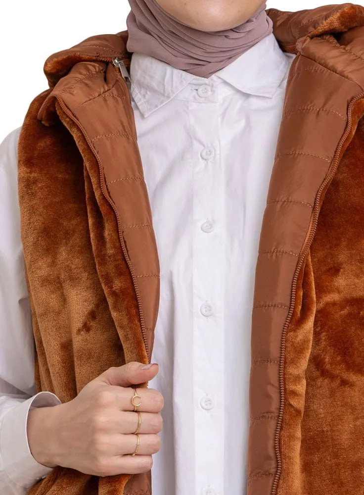 Wood L-Cut Double Face Jacket