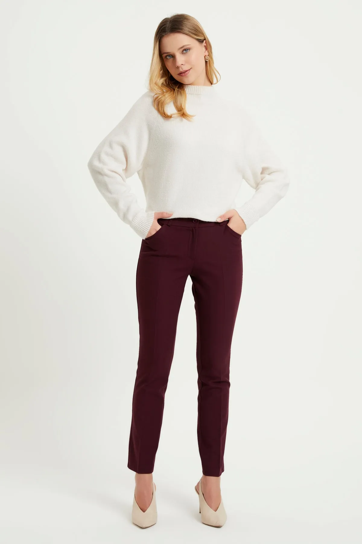 ZRF Women High Waist Pants - Mauve - Avondale