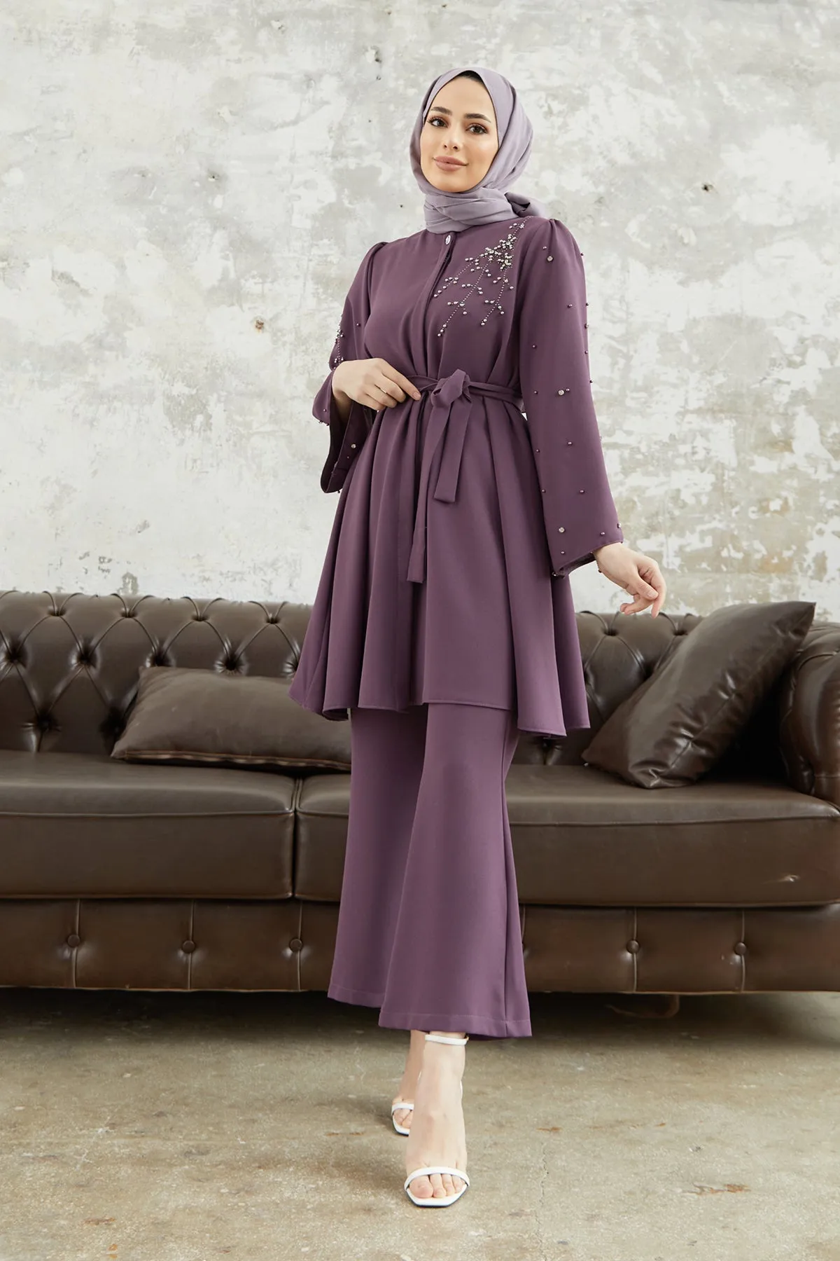 ZRF Women Rina Tunic Pants Set - Lilac - Ciudad Mante