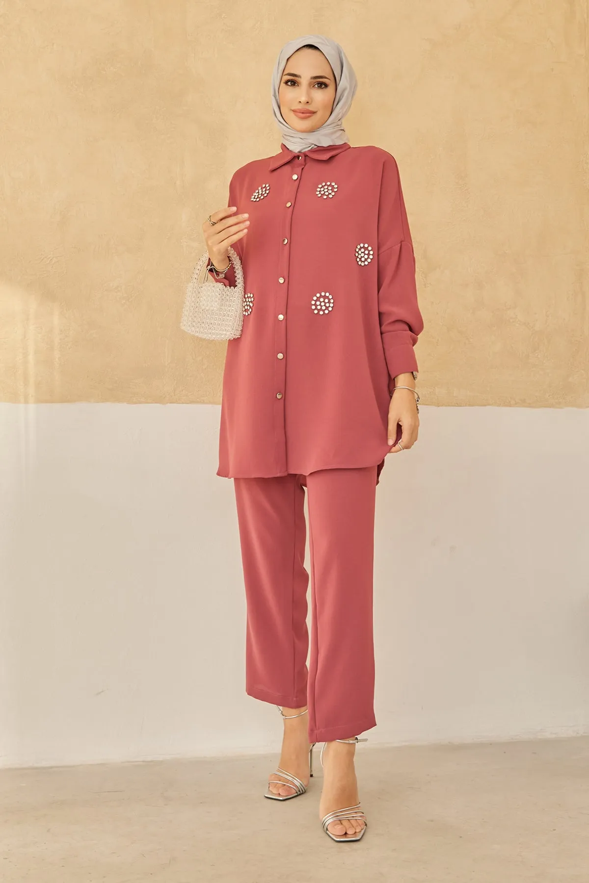 ZRF Women Stone Two-Piece Set - Dried Rose - Willenhall