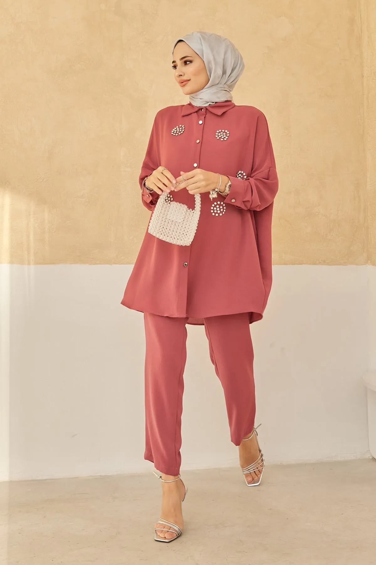 ZRF Women Stone Two-Piece Set - Dried Rose - Willenhall